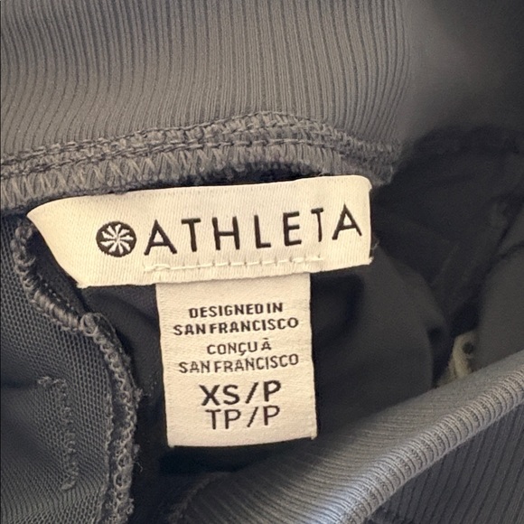 Athleta Venice Jogger Side Piping Granite Blue/White Stripe #854423 - Picture 5 of 6